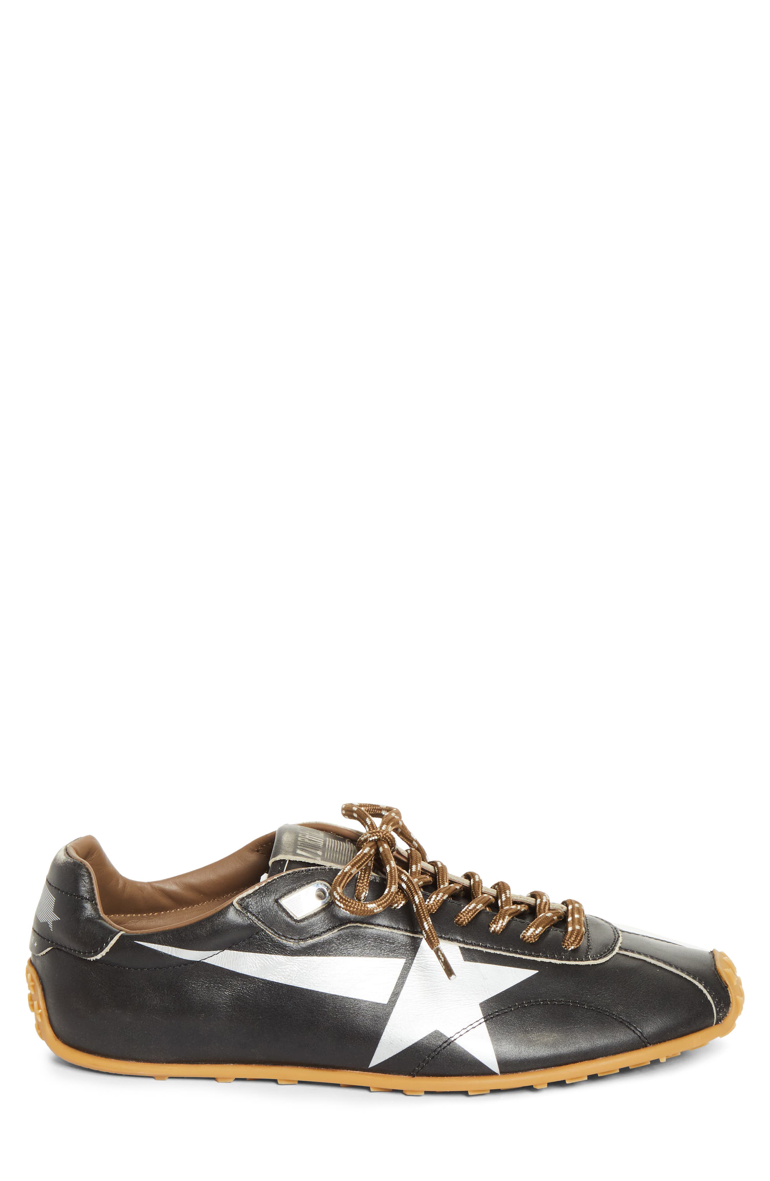 Golden Goose Marathon Speed Sneaker, Alternate, color, Black/ Silver