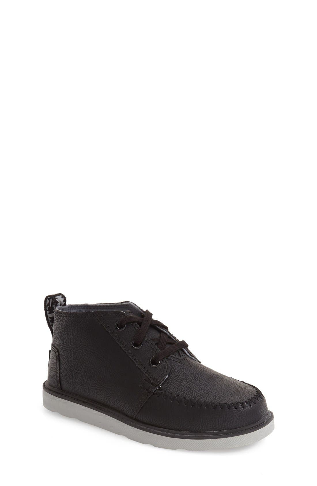 Chukka Boot, Main, color, BLACK FAUX LEATHER