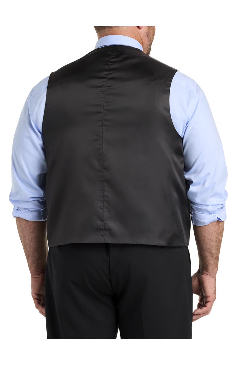 Oak Hill by DXL Big & Tall Perfect Fit Vest V2, Alternate, color, Black