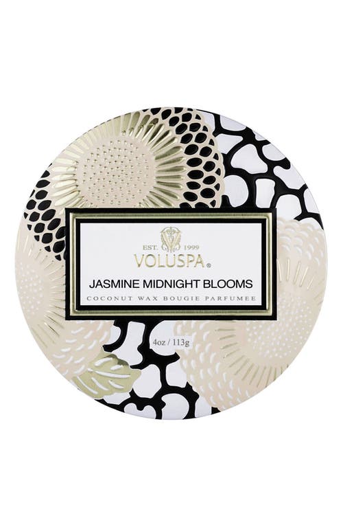Voluspa Jasmine Midnight Blooms Mini Tin Candle In Neutral