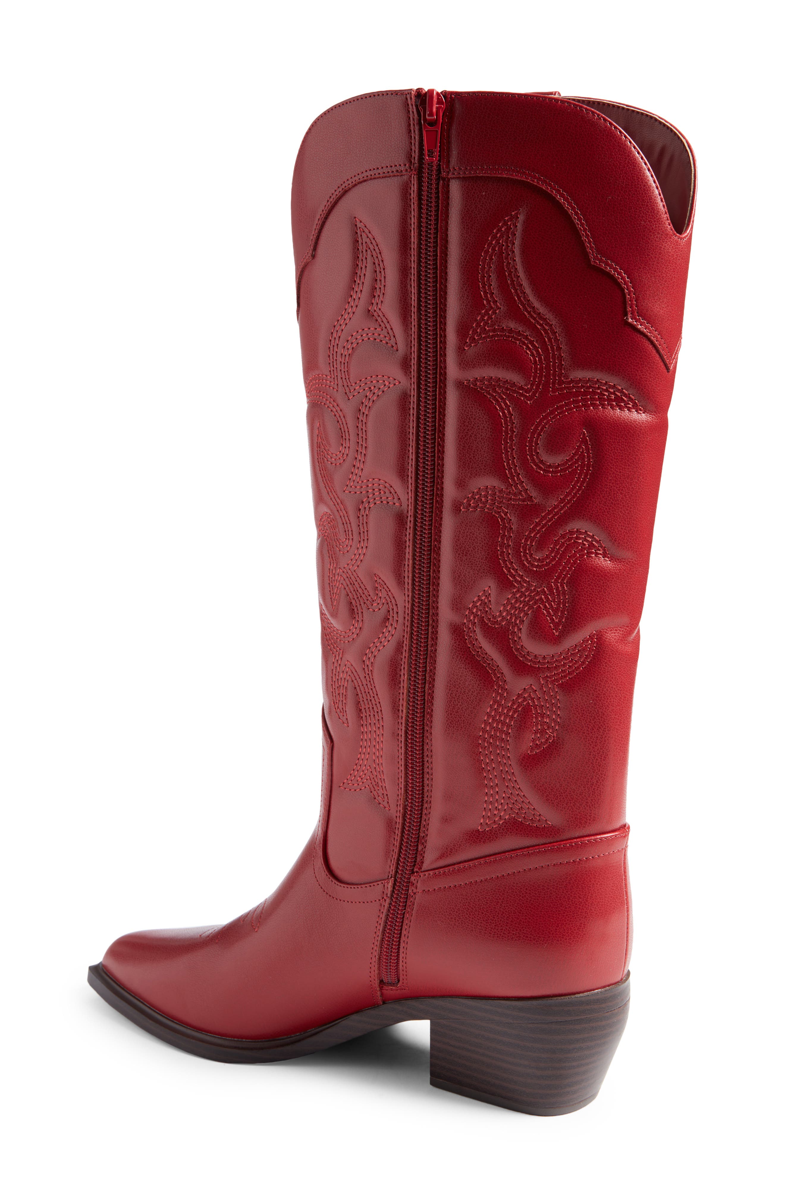 Rory Western Boot, Alternate, color, RED CRIMSON