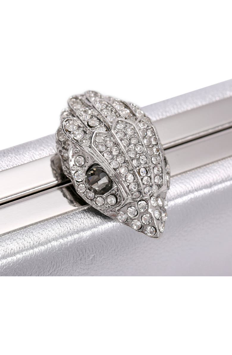 Kurt Geiger London Kensington Metallic Leather Clutch, Alternate, color,