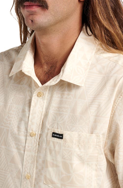 Quiksilver Men's Makaha Classic Short Sleeve Shirt In Neutral