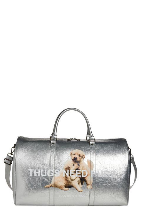 Elly De La Cruz Silver Duffel Bag