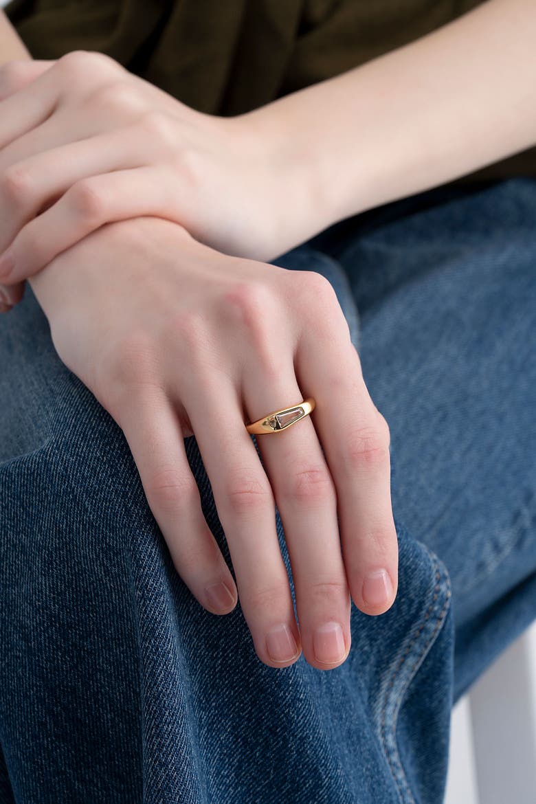 Facet Ring, Alternate, color, Gold