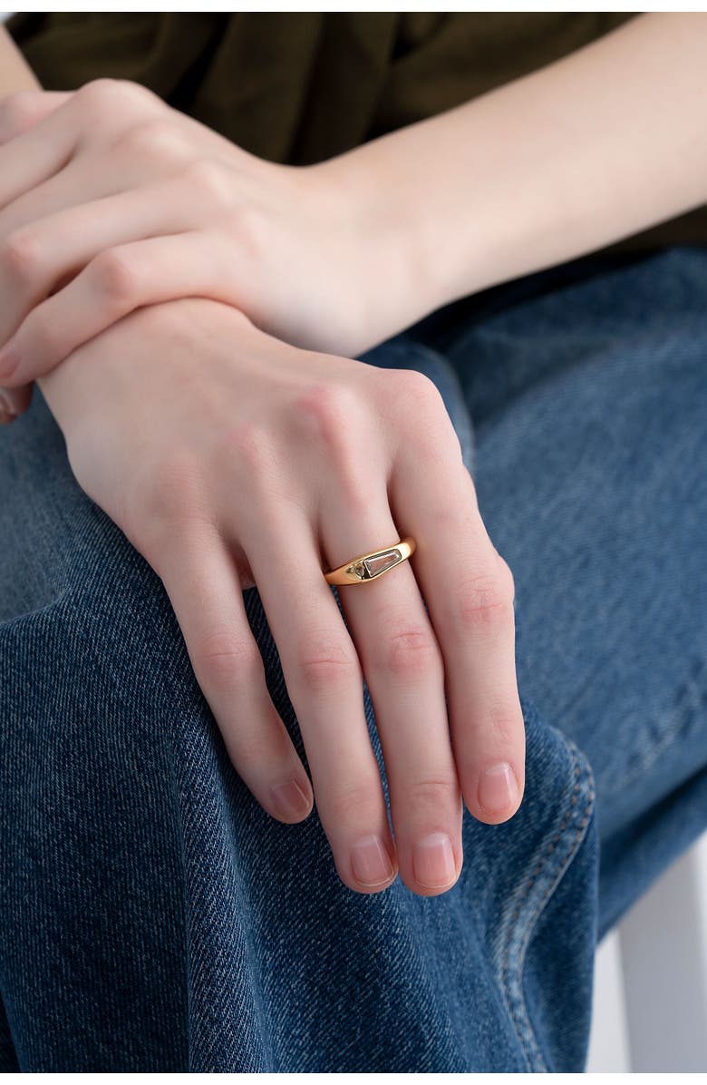 Zynnia Collective Facet Ring, Alternate, color, Gold