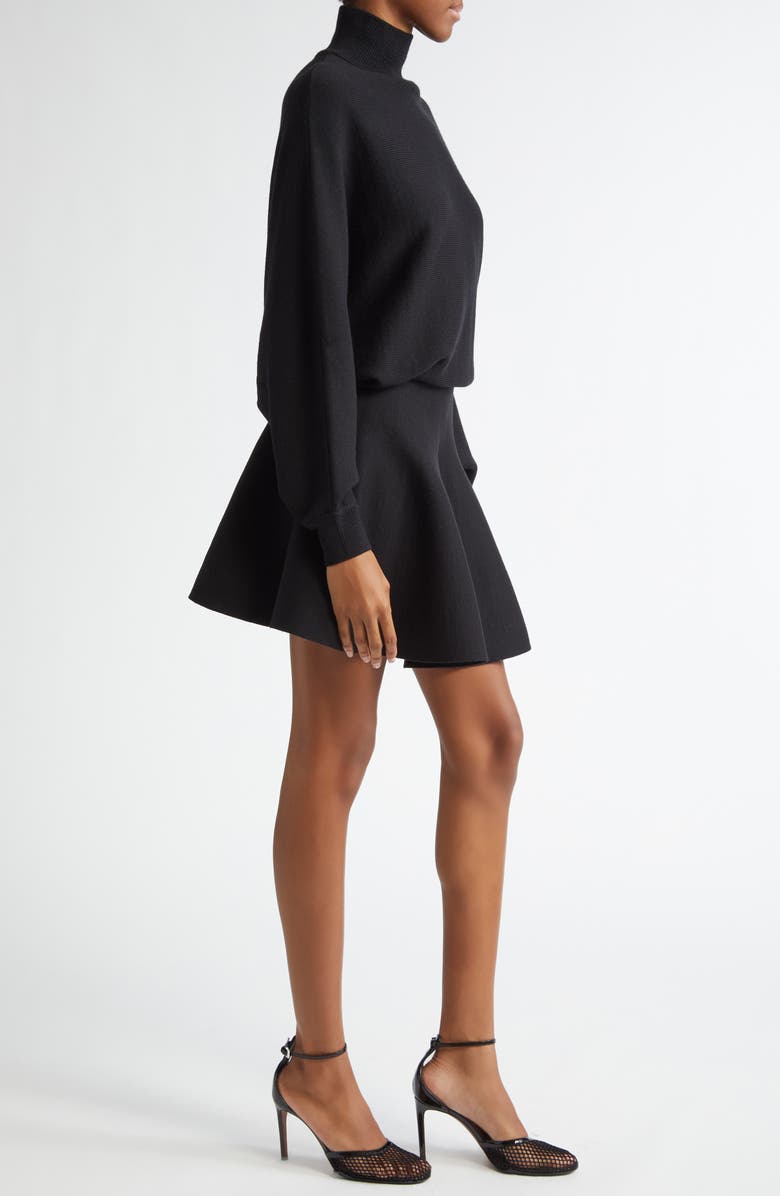 Alaïa Dolman Long Sleeve Turtleneck Sweater Dress, Alternate, color, 