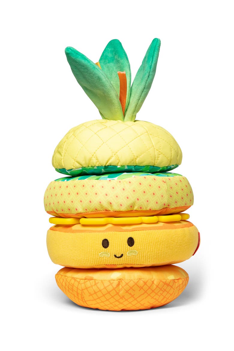 Pineapple Soft Stacker Baby Toy, Main, color, NO COLOR