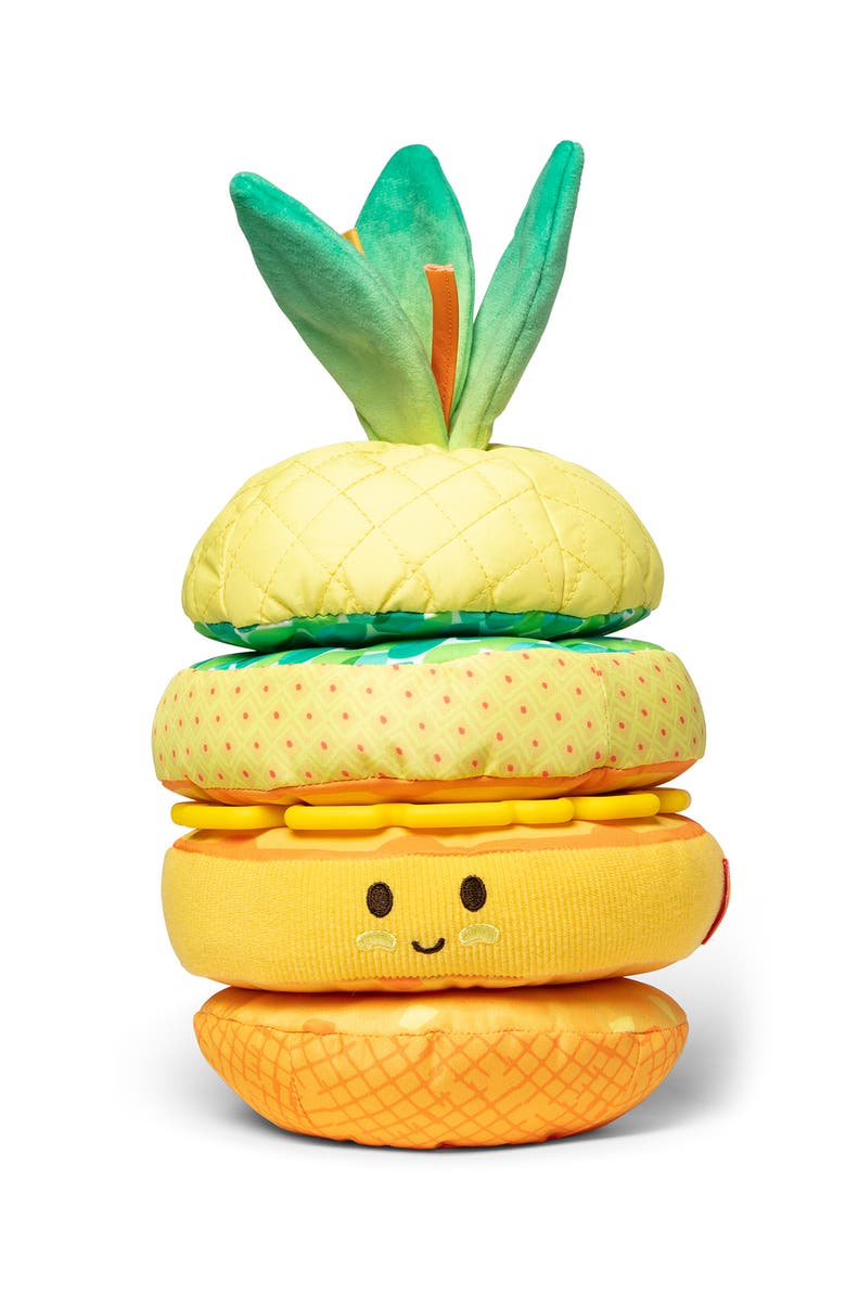 Melissa & Doug Pineapple Soft Stacker Baby Toy, Main, color,