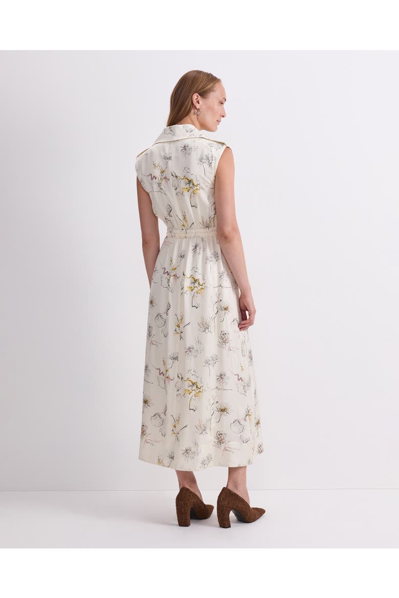 Yara Sleeveless Collard Maxi Dress, Alternate, color, Multi White