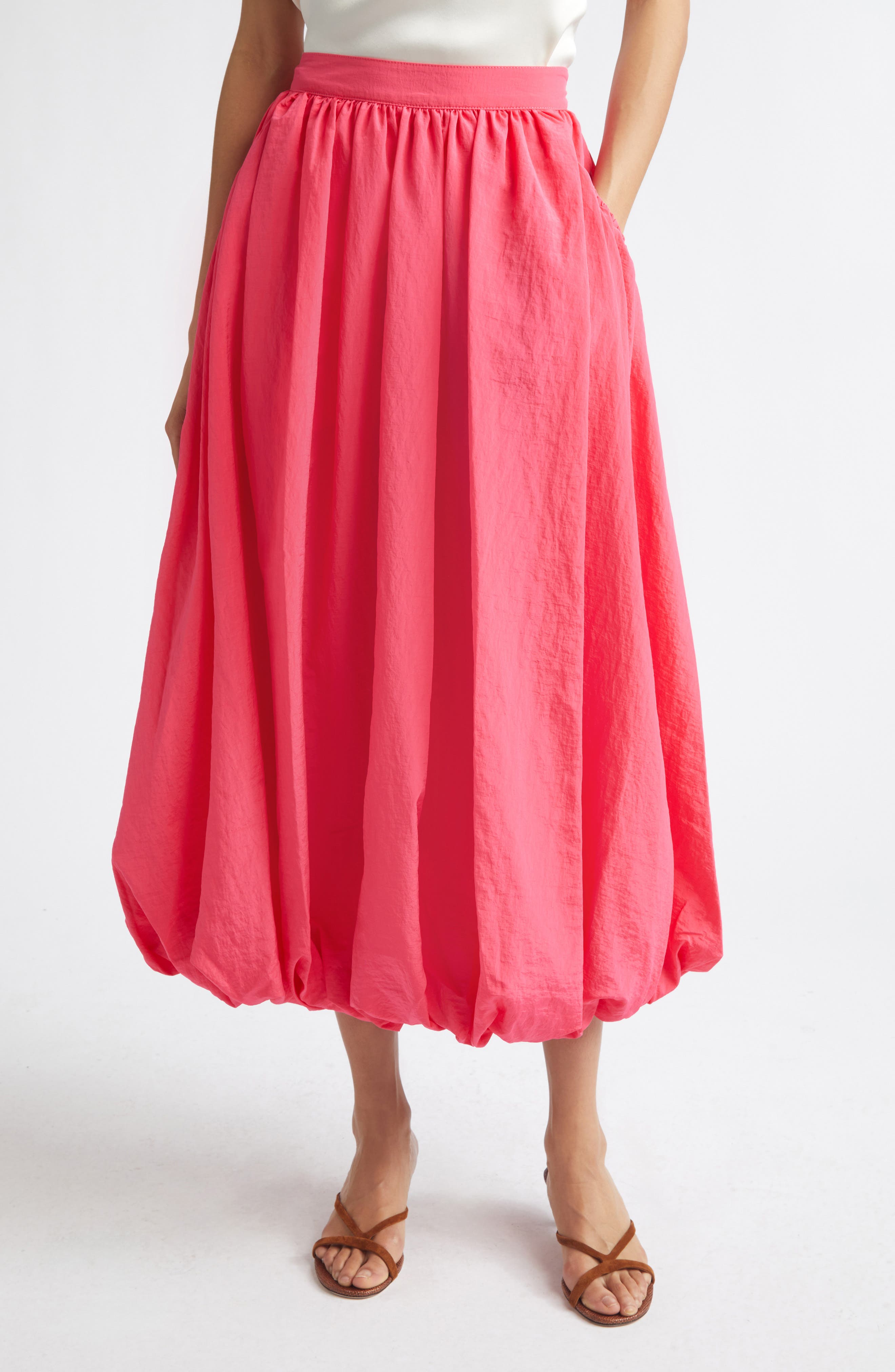 Allinae Bubble Hem Nylon Skirt - image 3
