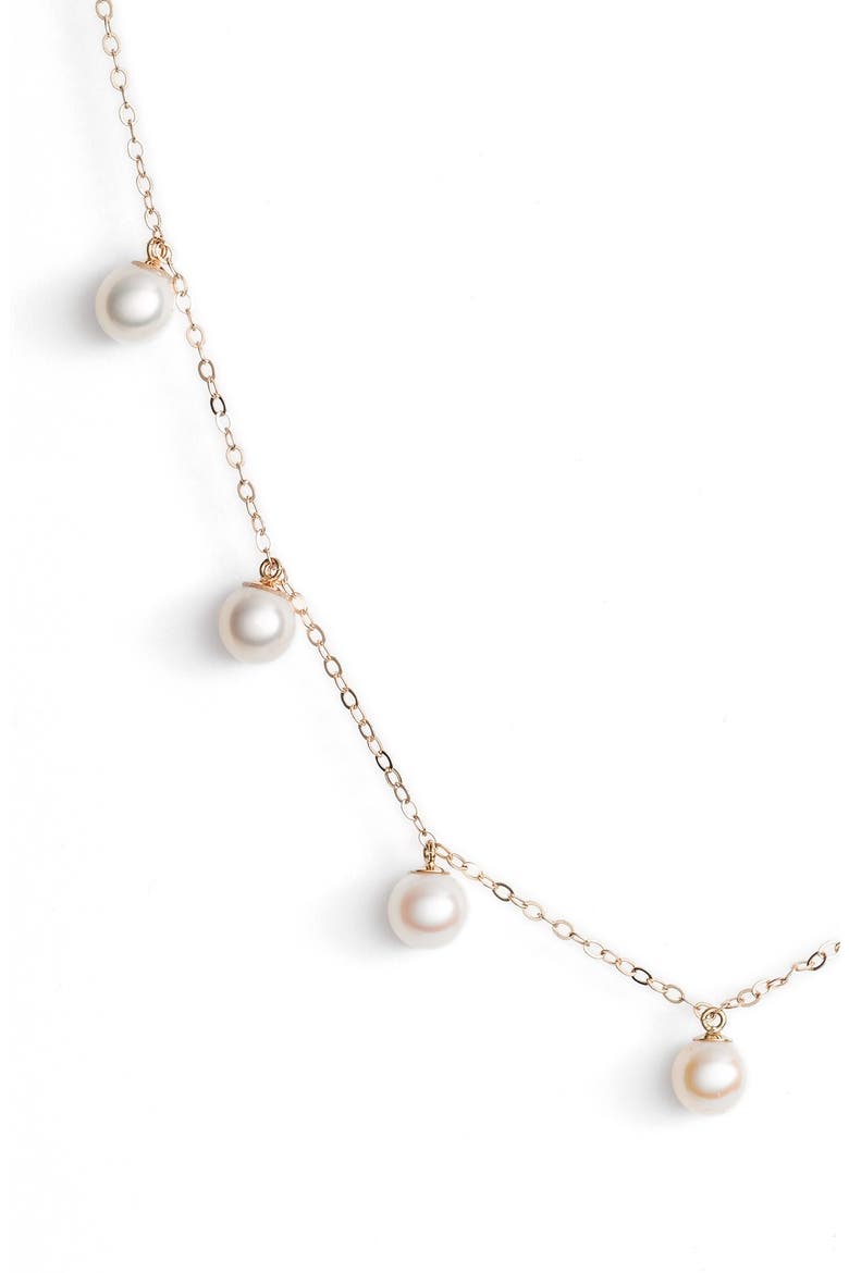 Pearl Collar Necklace, Alternate, color, YELLOW GOLD/ PEARL