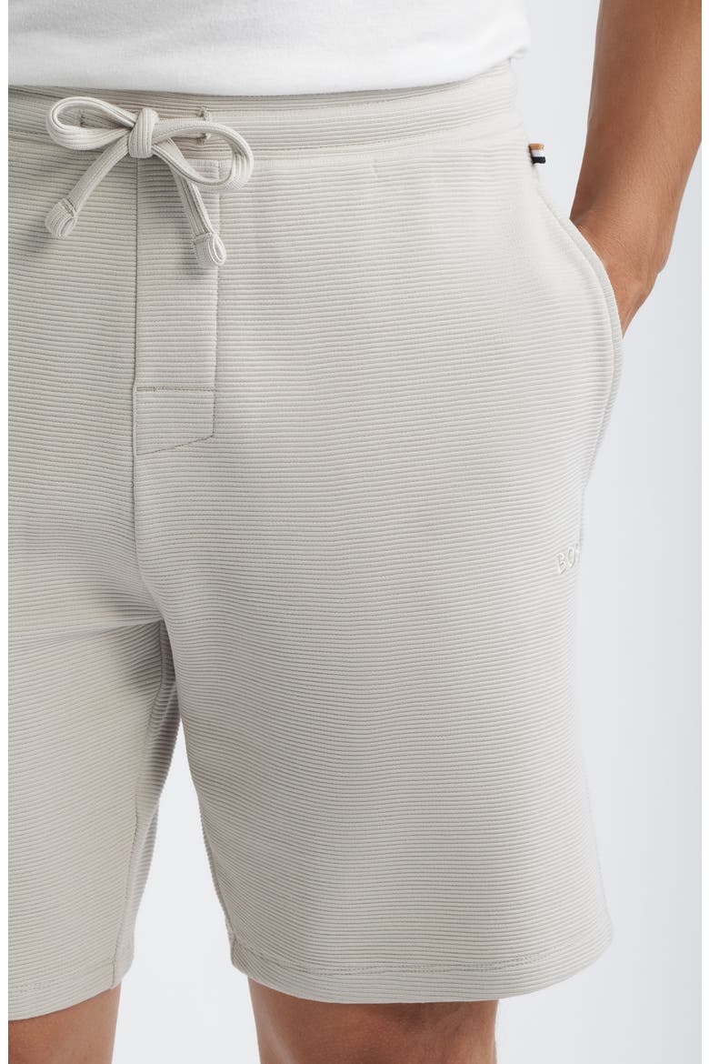 Ribbed Pajama Shorts, Alternate, color, OPEN GREY