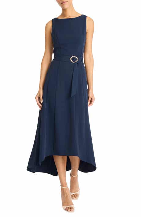 Maggy London Belted High-Low Dress