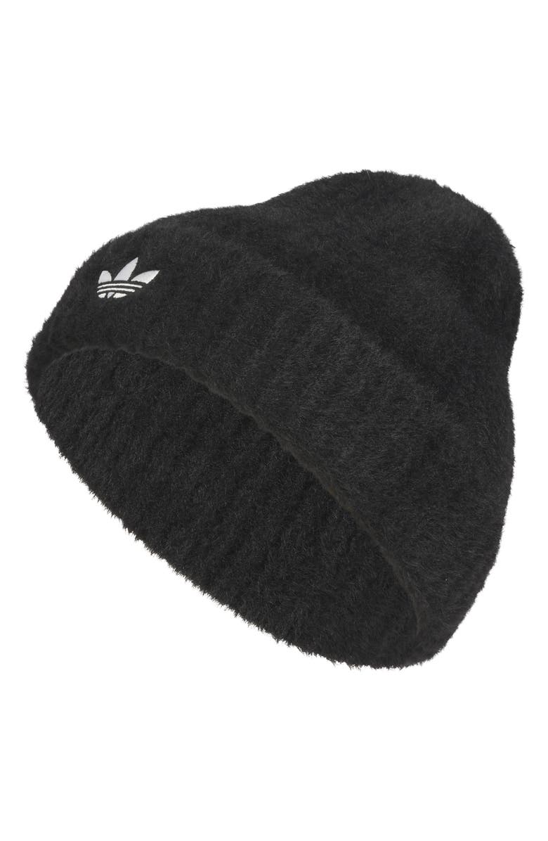 adidas Feels Beanie, Main, color, Black/ White