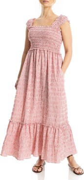 MAX STUDIO Tiered Printed Sundress