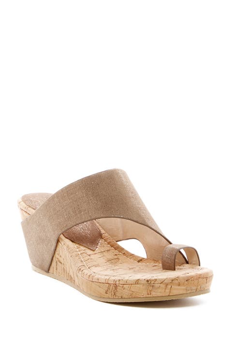 Gyer Leather Wedge Sandal