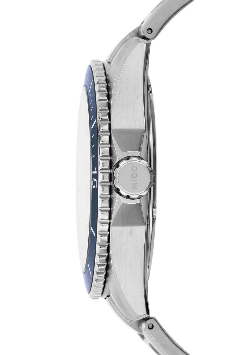 Ocean Star Diver Bracelet Watch, 42mm, Alternate, color, SILVER/NAVY/SILVER