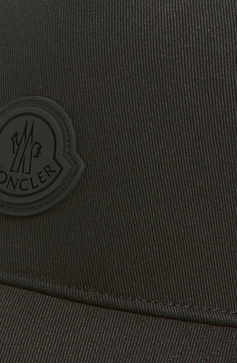 Moncler Logo Patch Baseball Cap, Alternate, color, Black