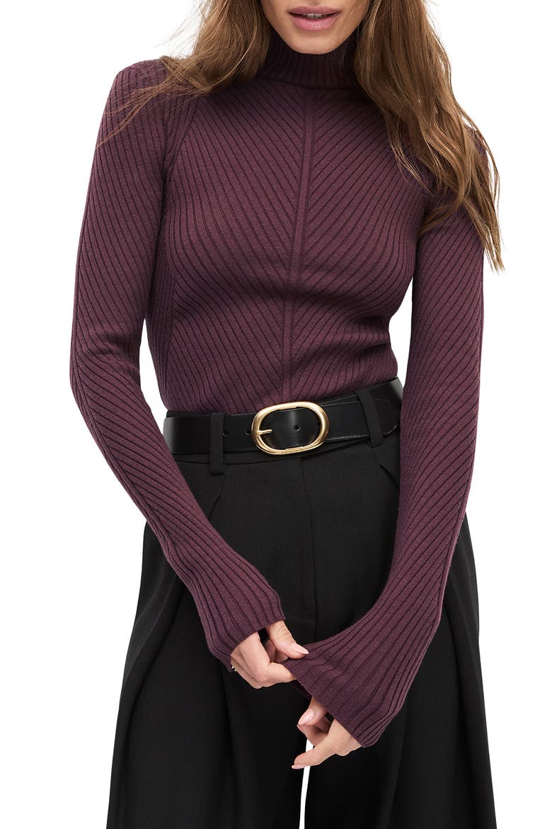The Contour Leather Belt, Alternate, color, BLACK/ANTIQUE BRASS