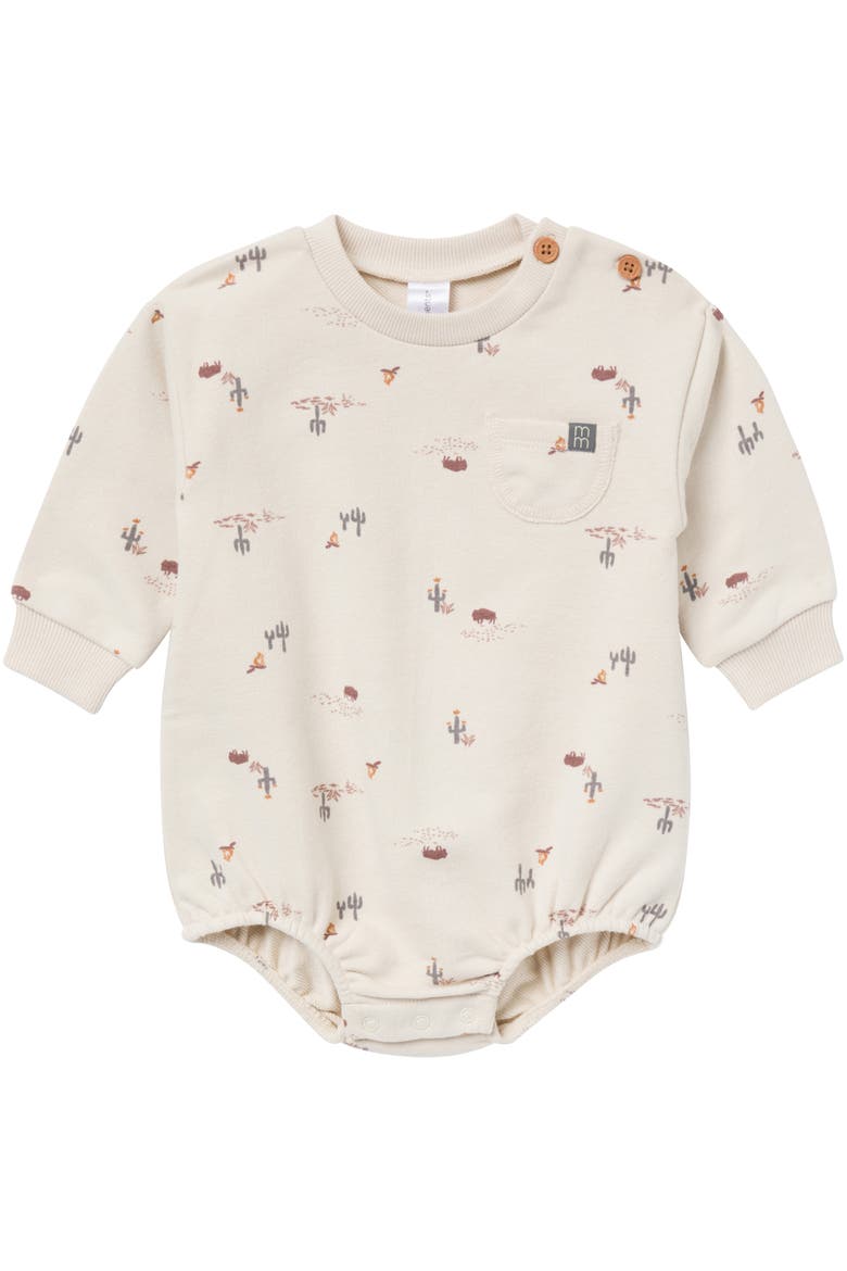 Long Sleeve Bubble Romper, Main, color, Buffalo Desert