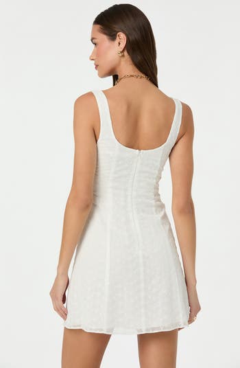 Eyelet Milkmaid Minidress