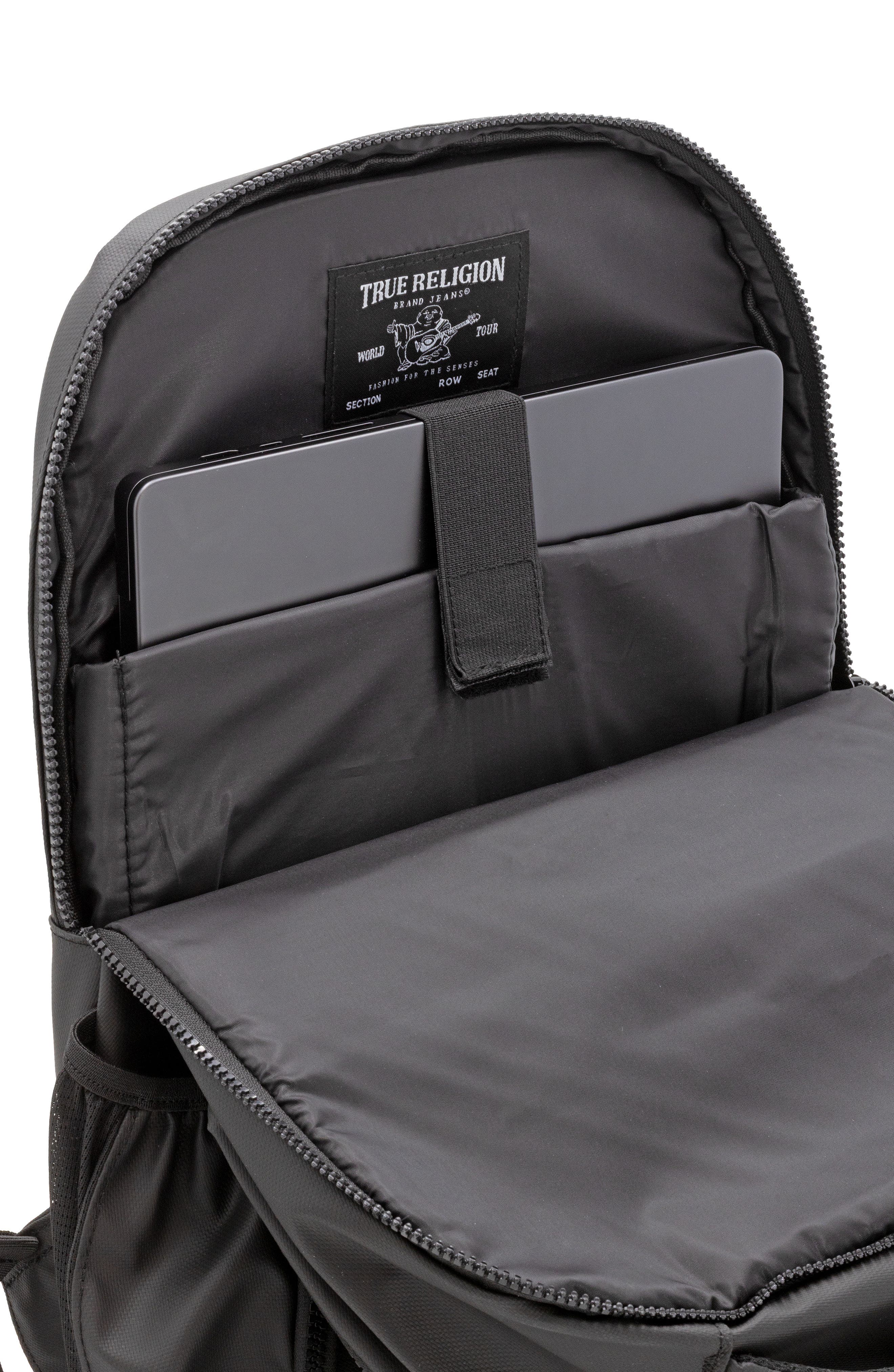 True Religion Hemi Canvas Backpack, Alternate, color, Black