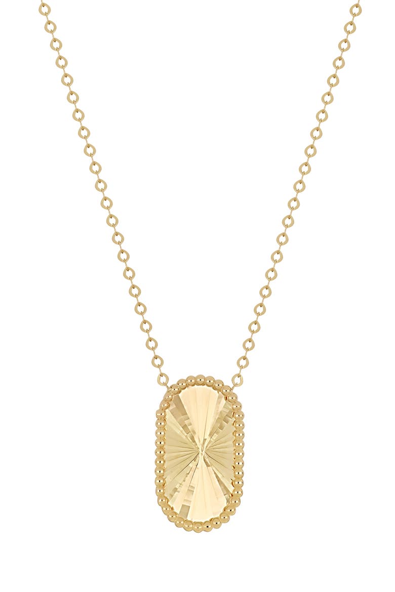 14K Gold Pendant Necklace, Main, color, 14KY