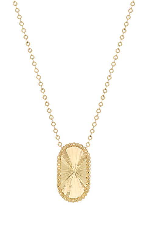 14K Gold Pendant Necklace