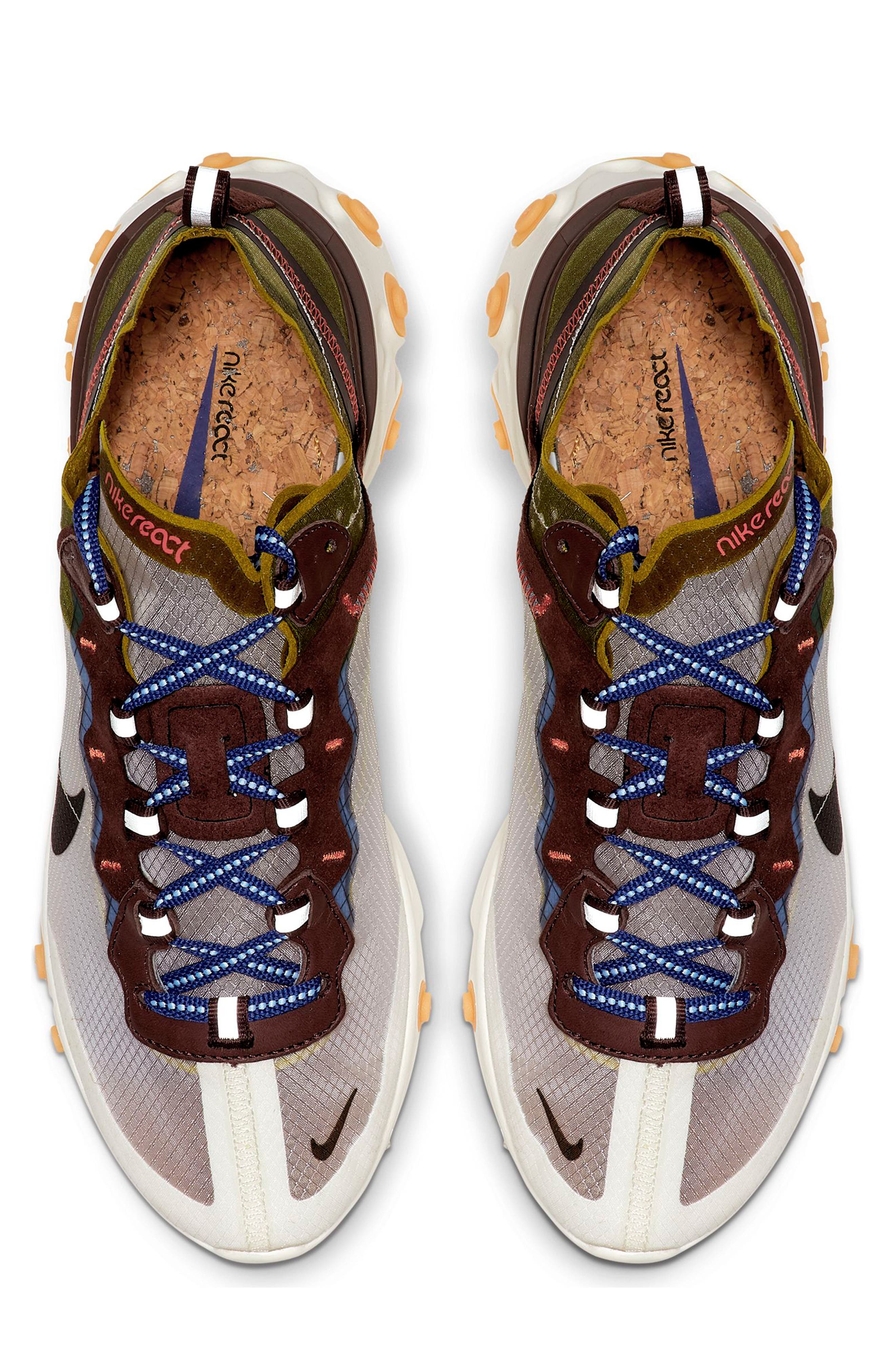 React Element 87 Sneaker, Alternate, color, MOSS/ BLACK/ EL DORADO