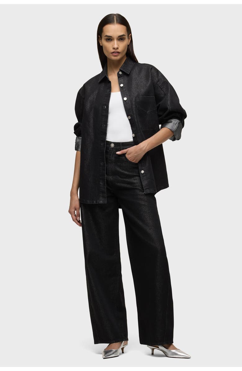 Hudson Jeans Bailey Relaxed Barrel Jean, Alternate, color, Metallic Rinse