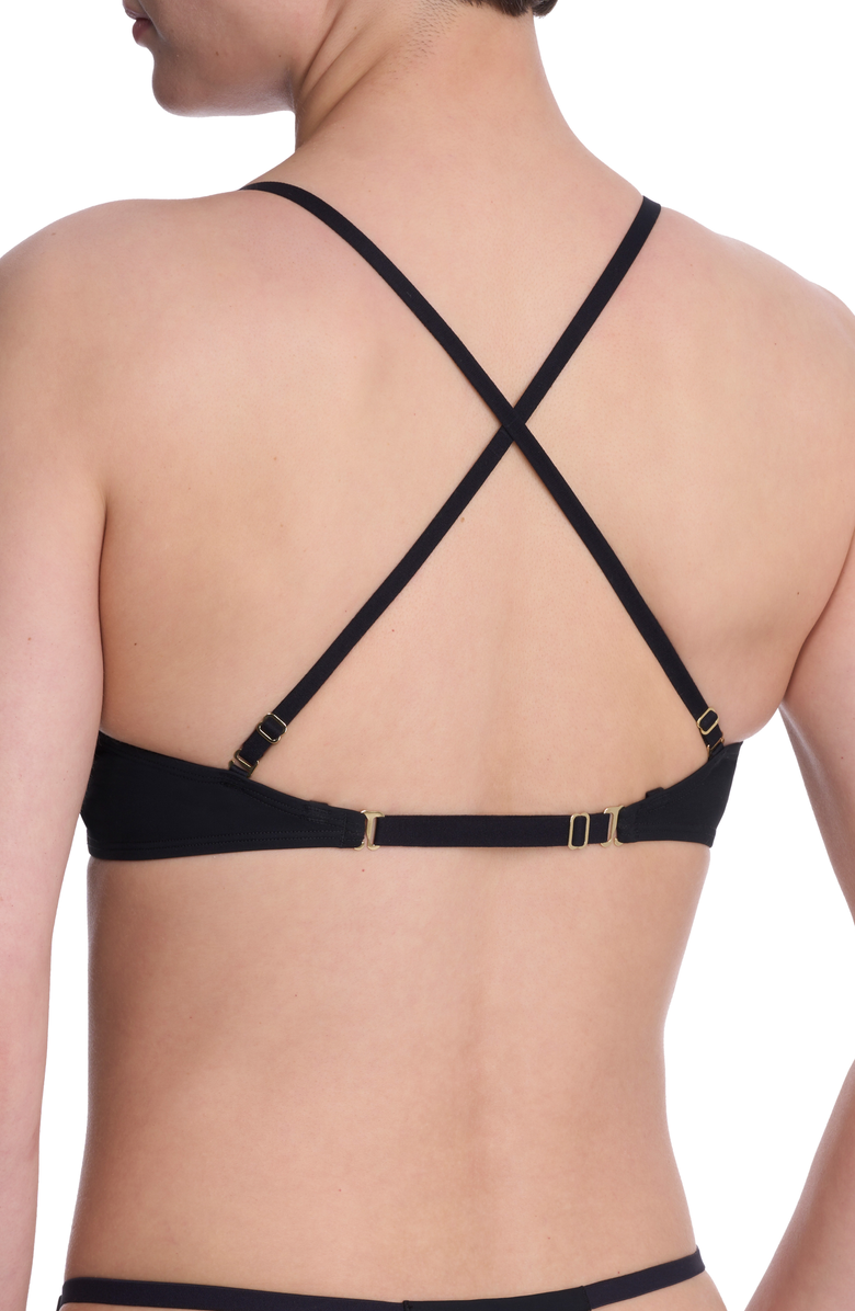 Natori Verge Convertible Plunge T-Shirt Bra, Alternate, color, Black