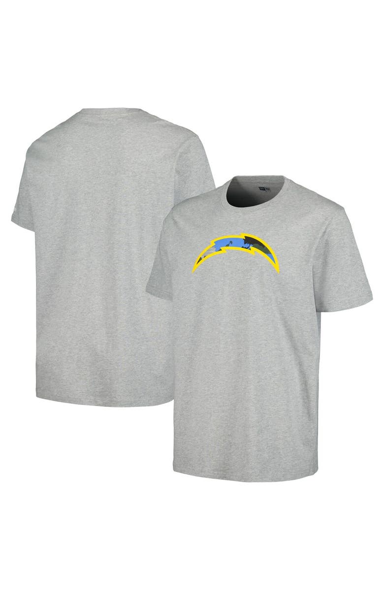 New Era Men's New Era Gray Los Angeles Chargers Camo Logo T-Shirt, Main, color, Gray