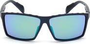 adidas 63mm Rectangular Sunglasses