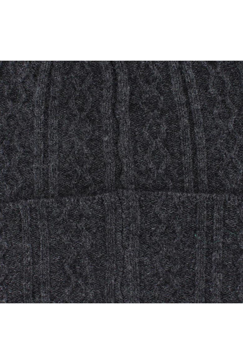 The Windsor Merino Wool Cable Knit Beanie, Alternate, color, Grey