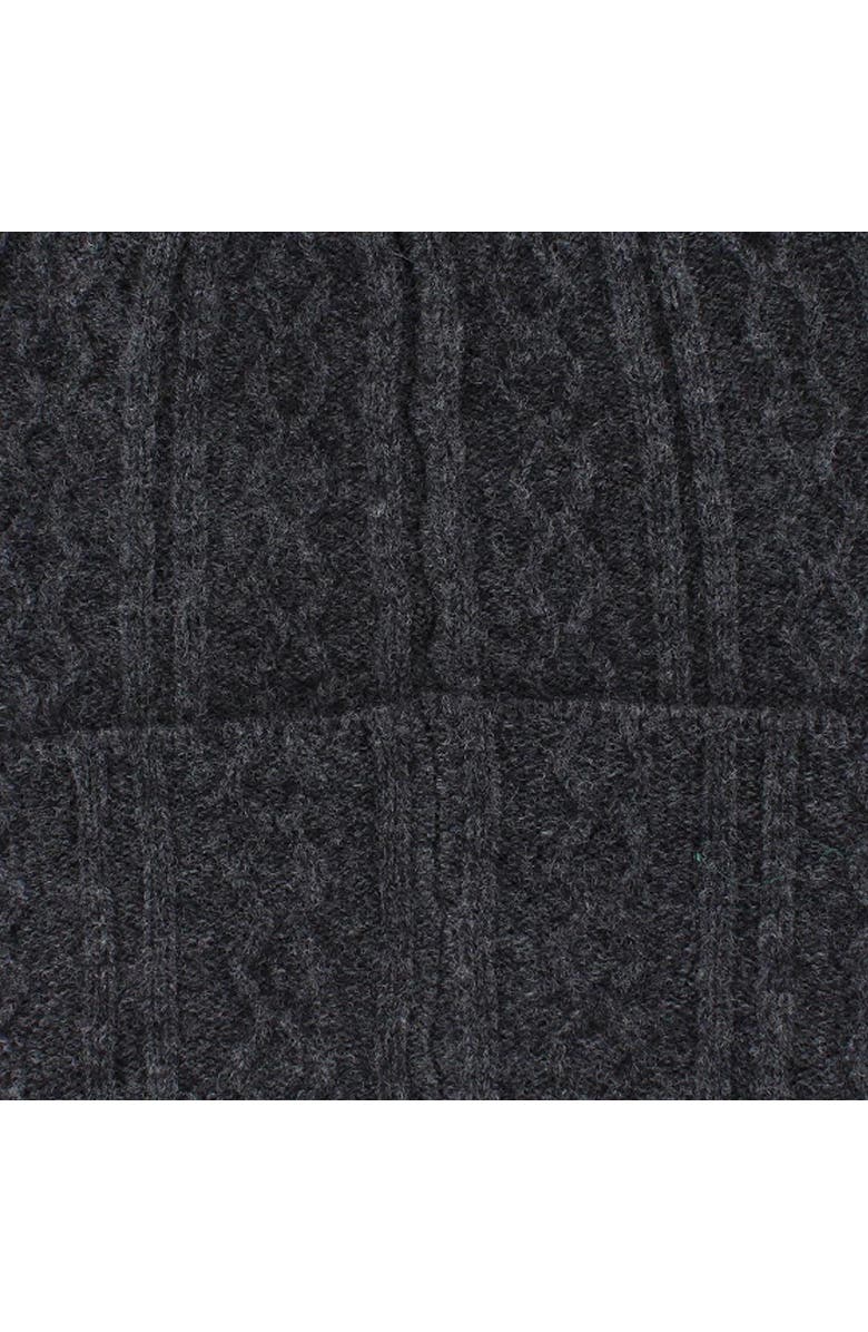 Trafalgar The Windsor Merino Wool Cable Knit Beanie, Alternate, color, Grey