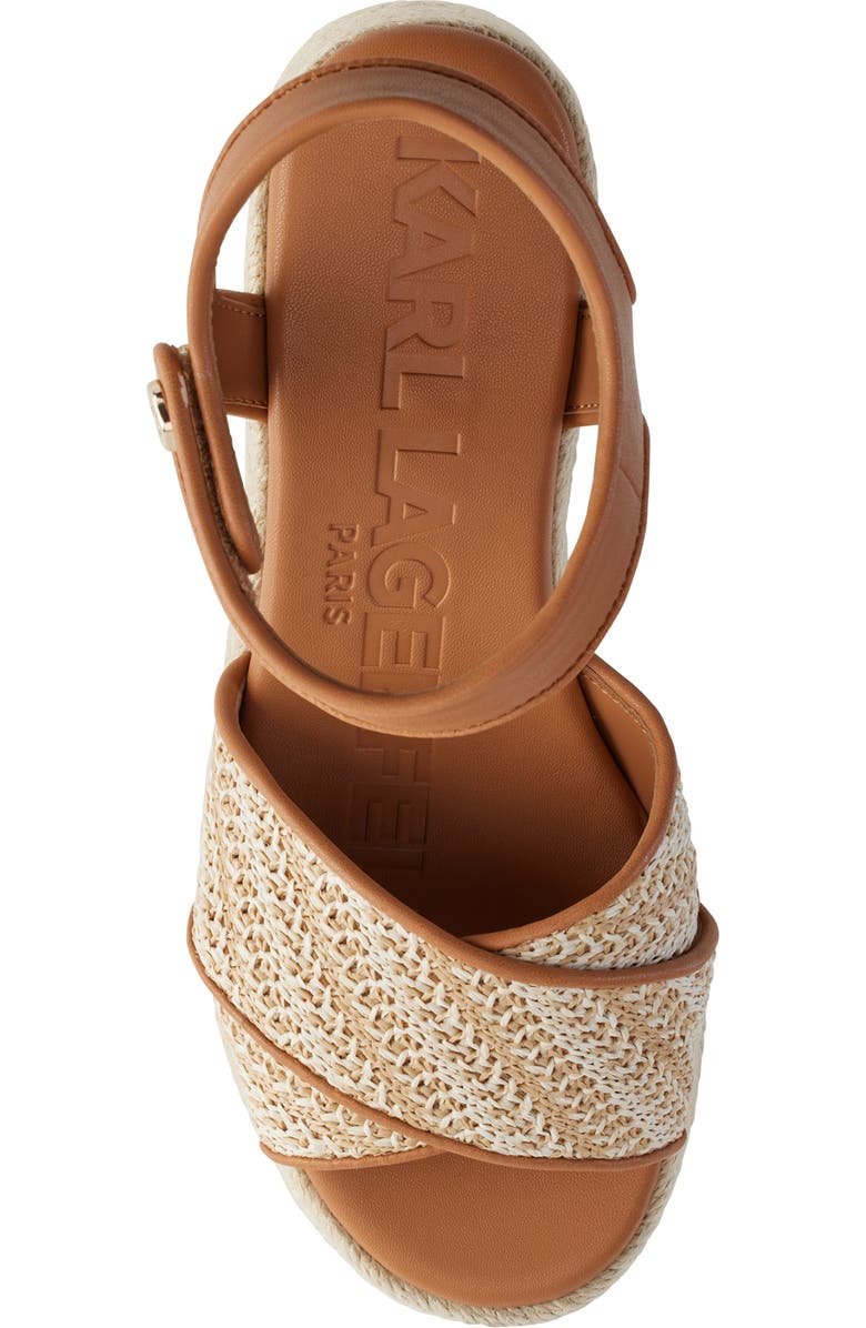 KARL LAGERFELD PARIS Celeste Platform Wedge Sandal, Alternate, color,