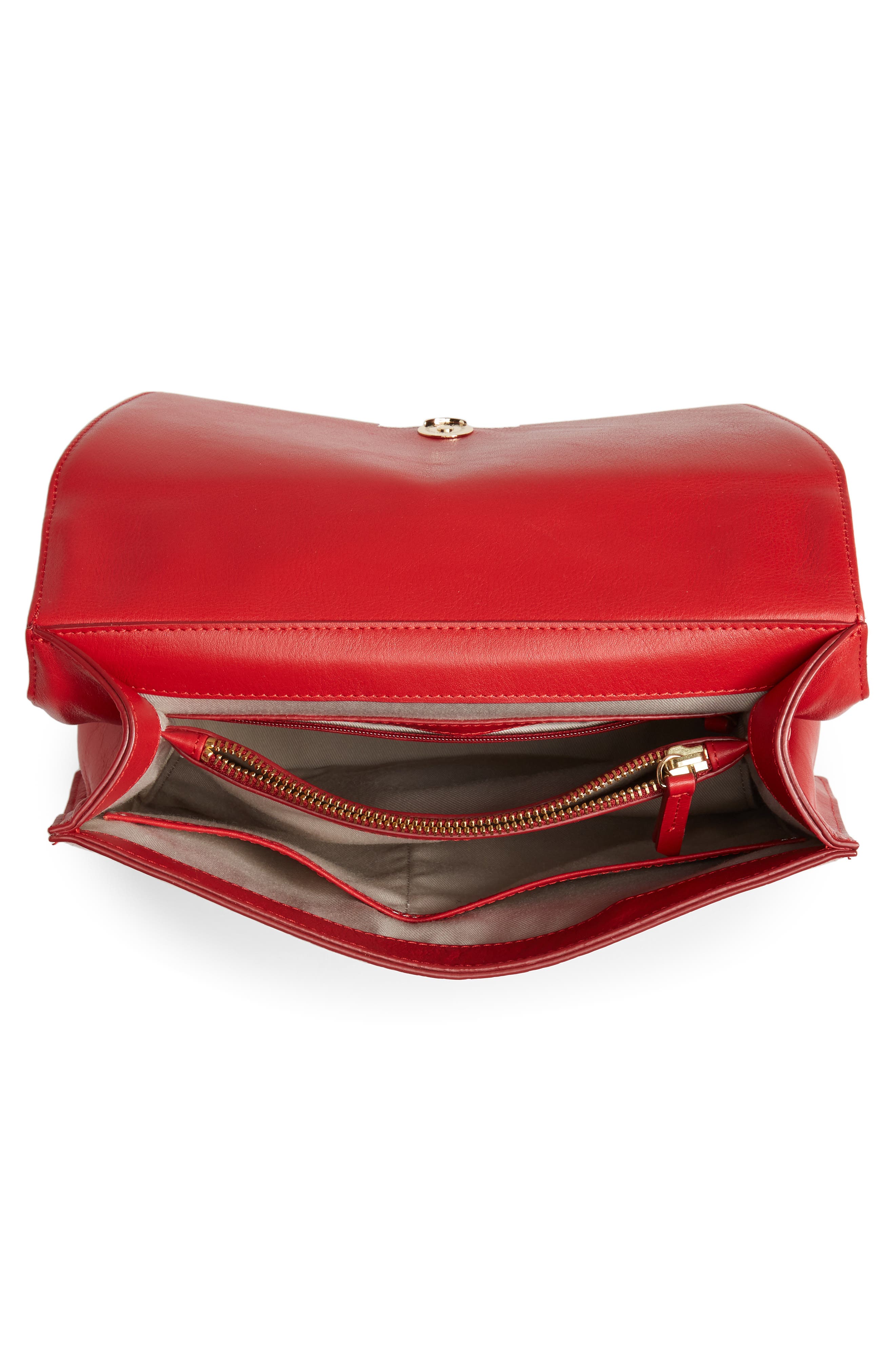 Nordstrom Ryder Croc Embossed Leather Top Handle Bag, Alternate, color, 