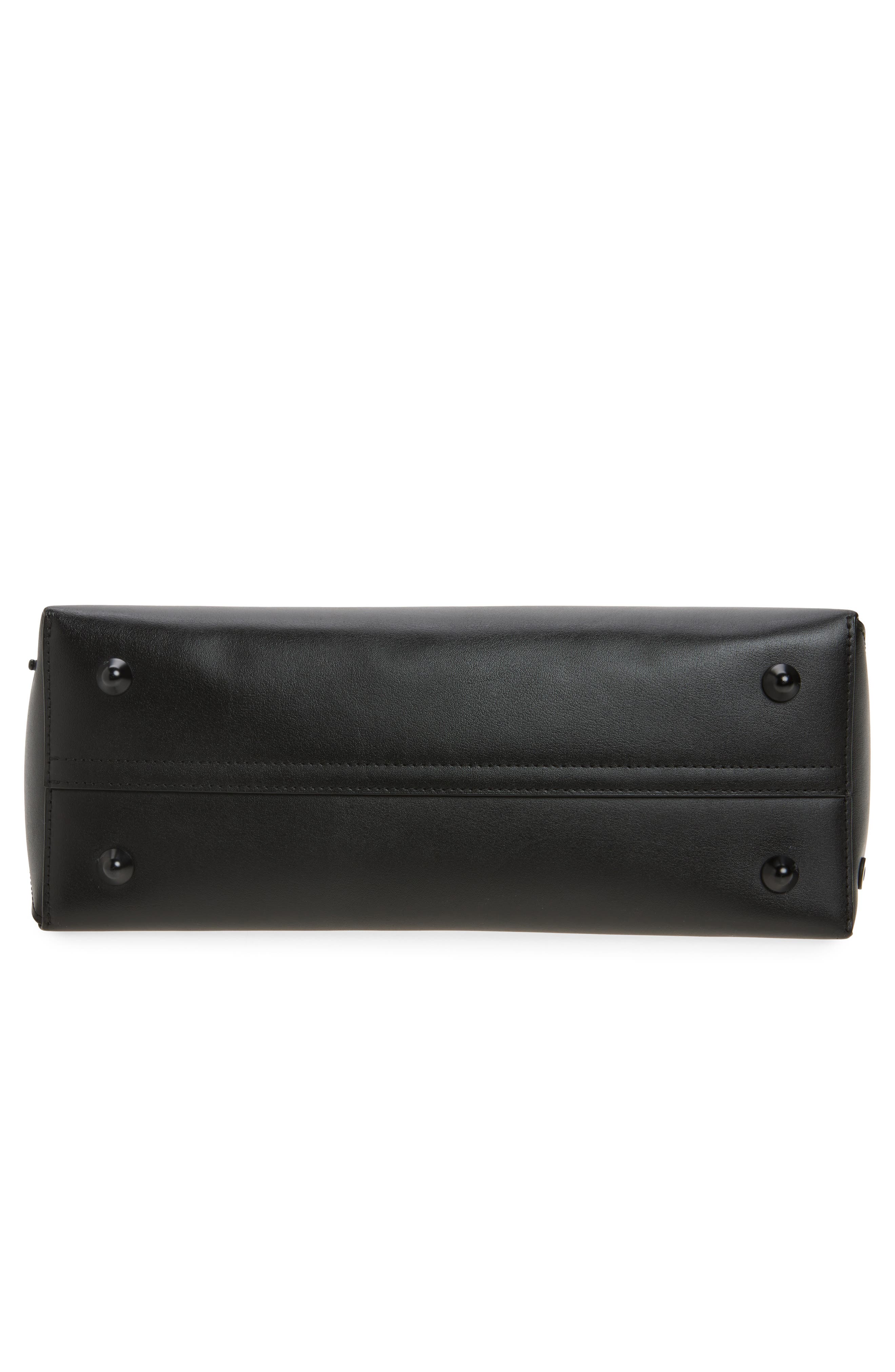 New Bauletto J Medium Leather Shoulder Bag, Alternate, color, EARTH AND SPRUZZATURA NERA