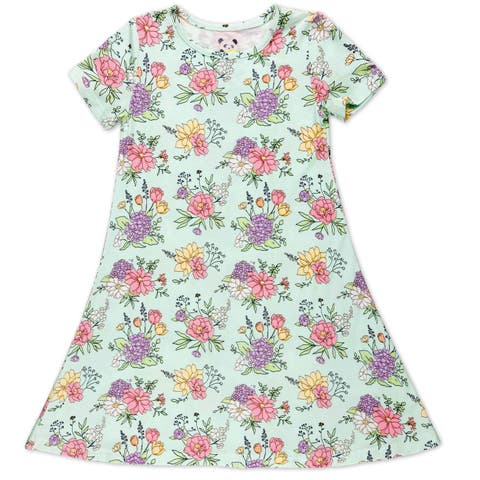 Kids' Petals & Posies Short Sleeve Dress (Toddler, Little Kid & Big Kid)