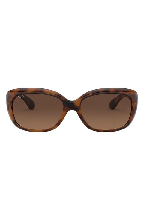 Jackie 58mm Rectangular Sunglasses