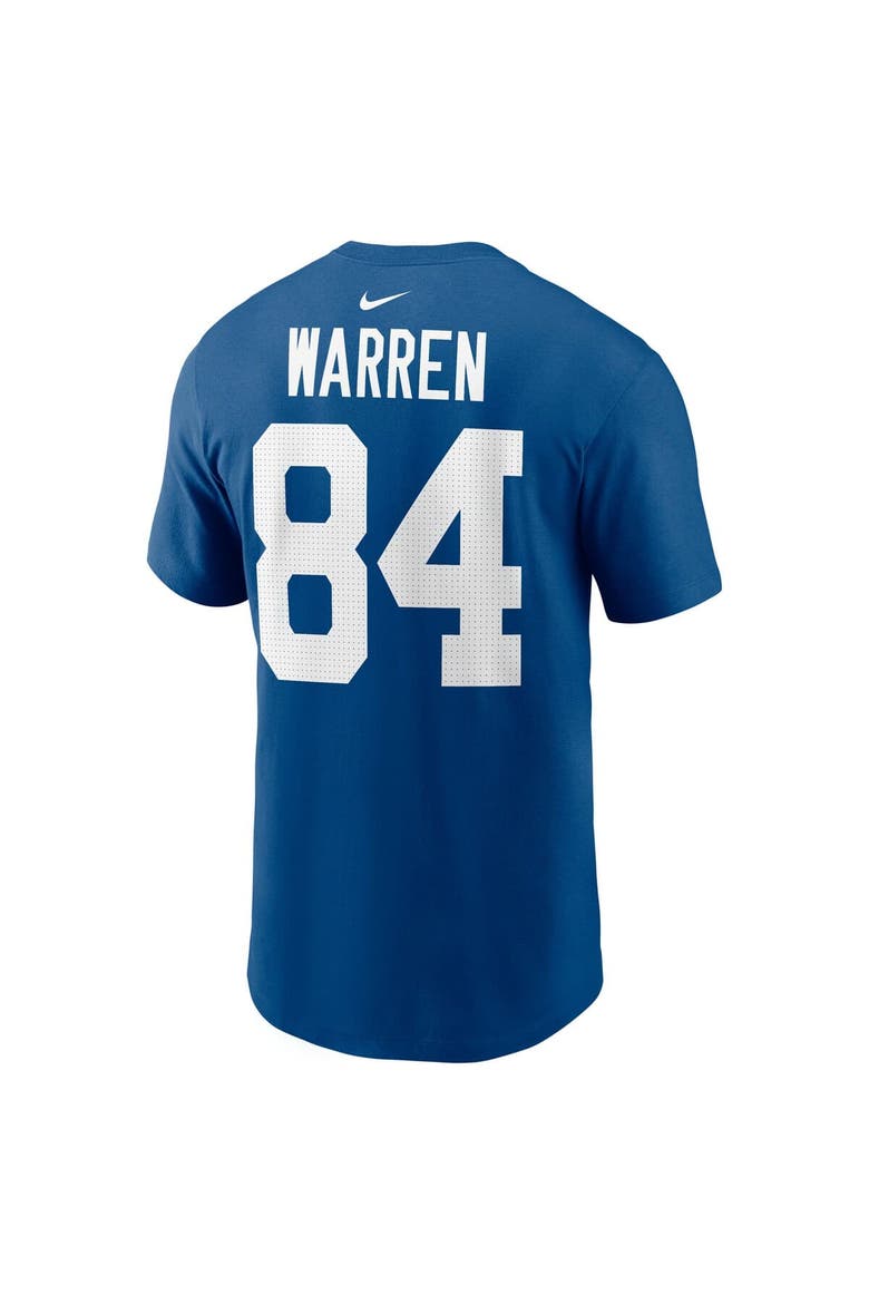 Men's Nike Tyler Warren Royal Indianapolis Colts Name & Number T-Shirt, Alternate, color, Royal