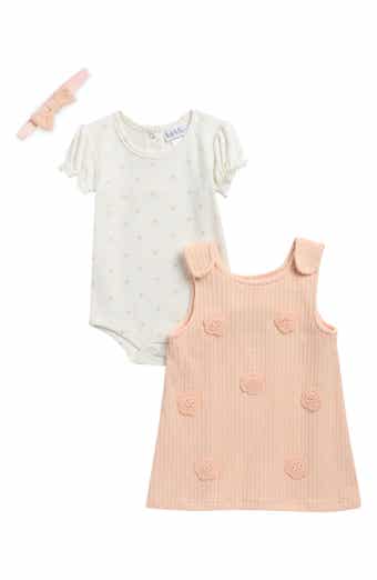 Nicole Miller Knit Bodysuit, Dress & Headband Set