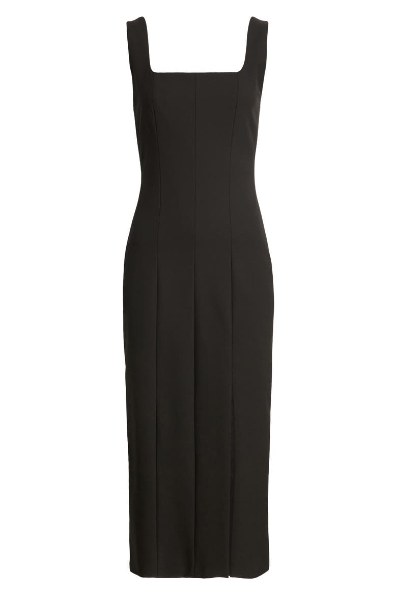 Dineza Midi Sheath Dress, Alternate, color, BLACK