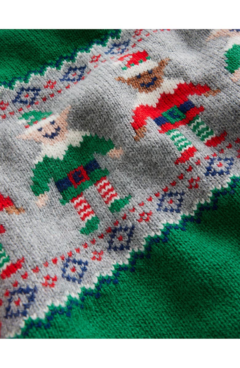 Mini Boden Kids' Elf Fair Isle Sweater, Alternate, color, 