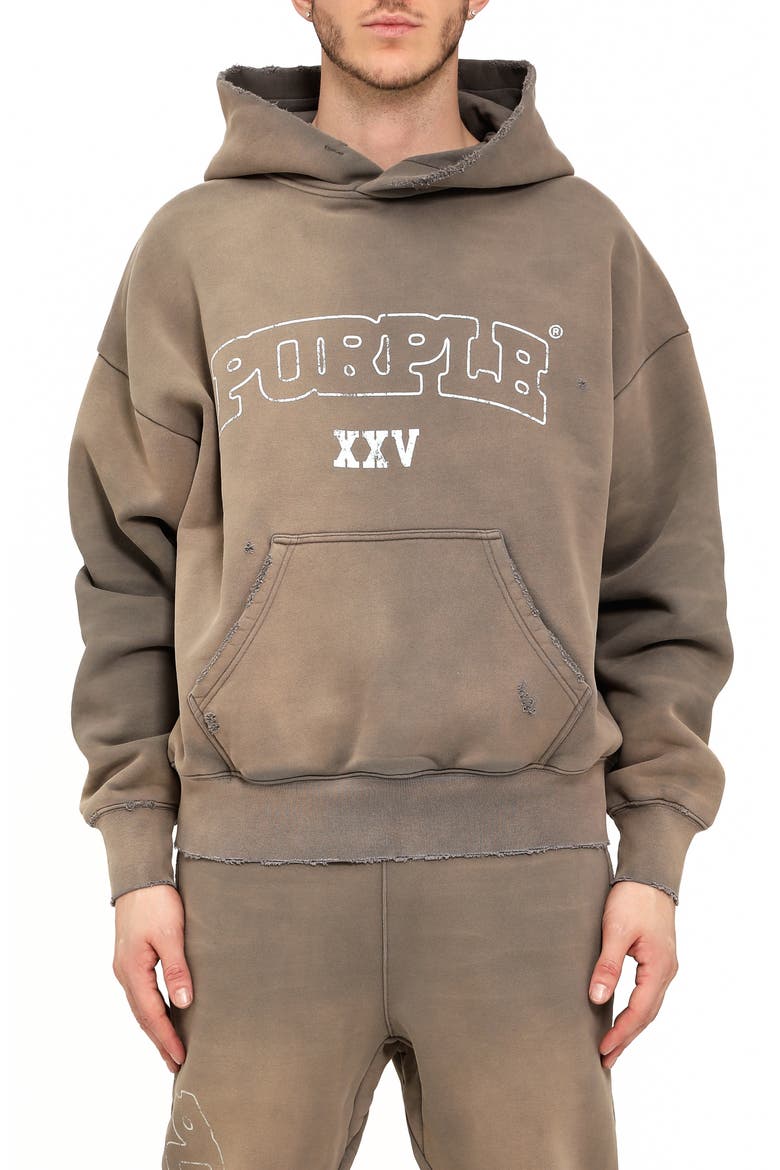Heavyweight Graphic Hoodie, Main, color, GREY