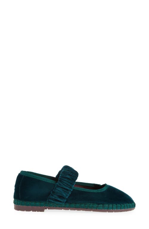 Flabelus Mafalda Leonor Mary Jane Flat In Green