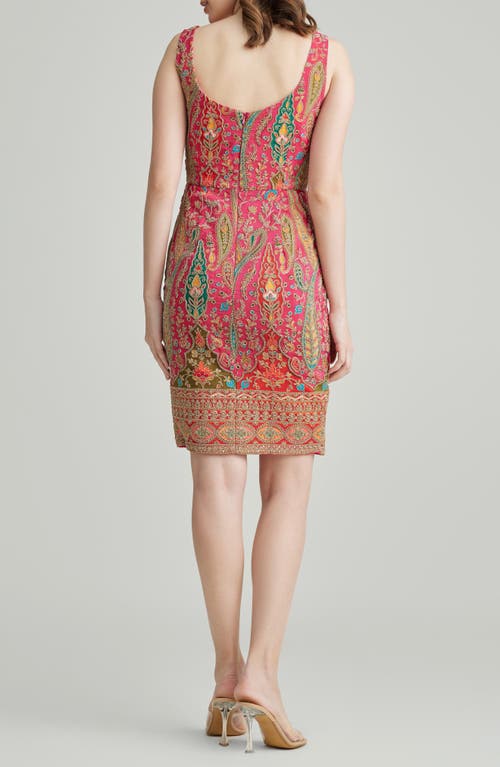 Shop Holichic Ella Embroidered Sheath Dress In Pink