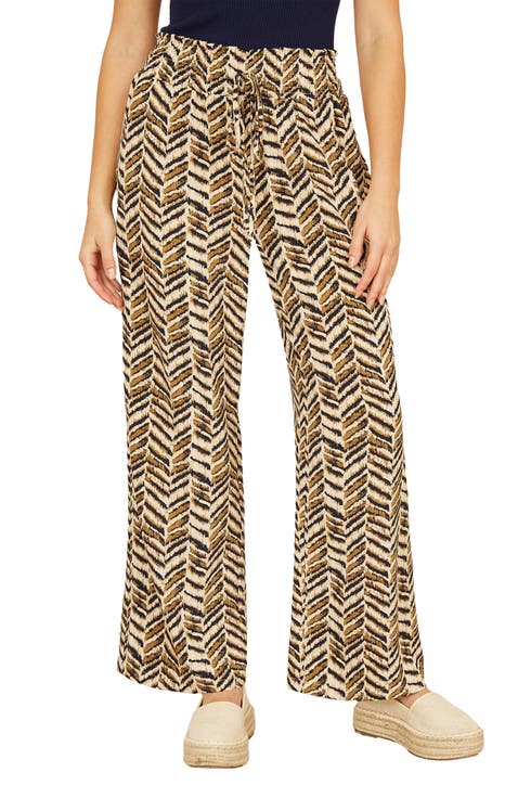 Animal Print Relaxed Fit Trousers