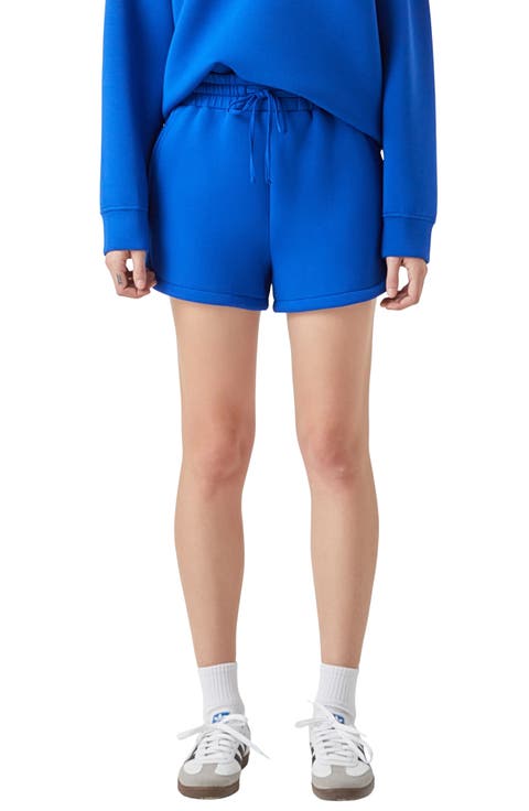 Tie Waist Scuba Knit Shorts